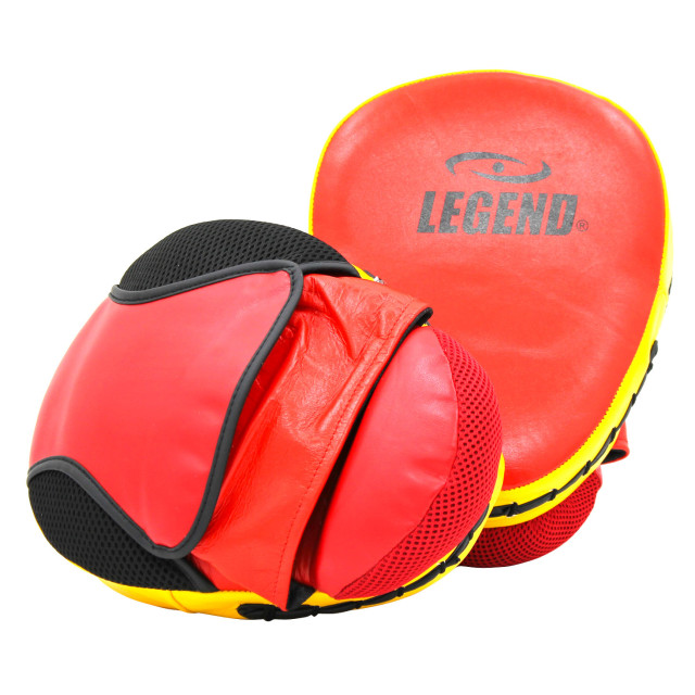 Legend Sports Legend comfort stootkussen rood/geel leer hoogste kwaliteit gemaakt van runderleder ultra soepel legend fiber PFP03RDG01 large