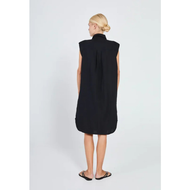 Norr Mara shirt dress black - Mara shirt dress black - NORR large