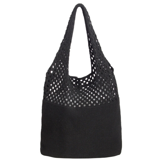 Smashed Lemon 56002 dames zwart schouder gehaakte tas 56002-999-OS large