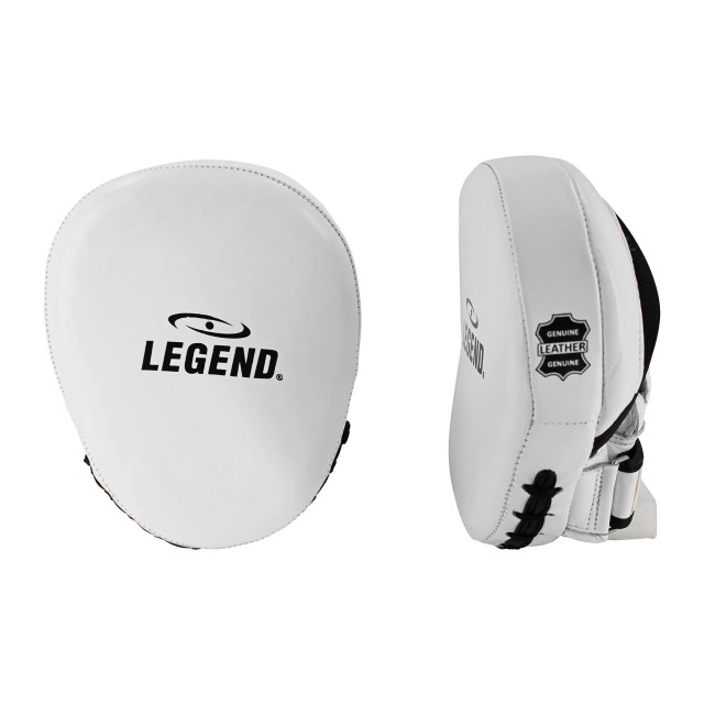 Legend Sports Power impact stootkussens wit/zwart leer hoogste kwaliteit gemaakt van runderleder PFP06ZWWI01 large