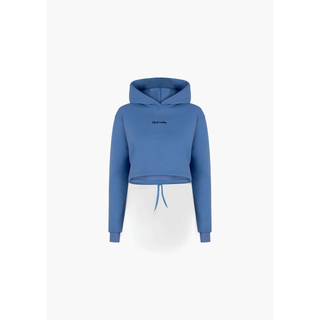 Black Donkey Daily crop hoodie i light blue/black CH3-VCDCH23B large