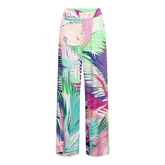 &Co Woman &co women broek julie leaf turquoise multi Julie Leaf - Turquoise Multi large