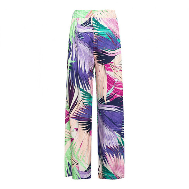 &Co Woman &co women broek julie leaf turquoise multi Julie Leaf - Turquoise Multi large