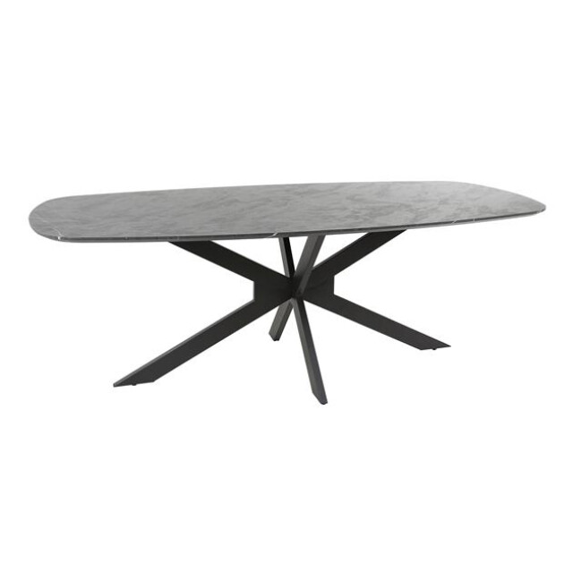 Hoyz eetkamertafel 215 deens ovaal 3d melamine slate stone 2850021 large