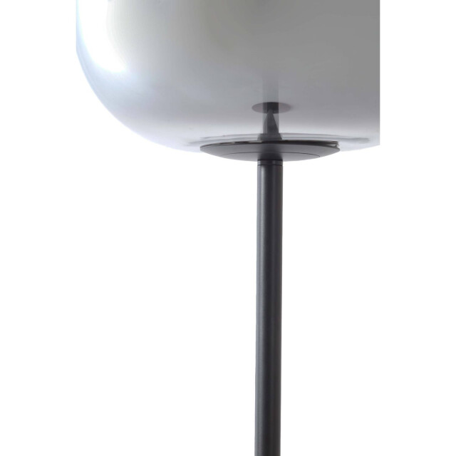Light & Living vloerlamp Ø35x160 cm julia glas smoke+zwart 2883723 large