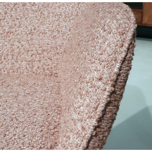 Livingfurn eetkamerstoel luca boucle vintage pink 2 stuks 2657989 large