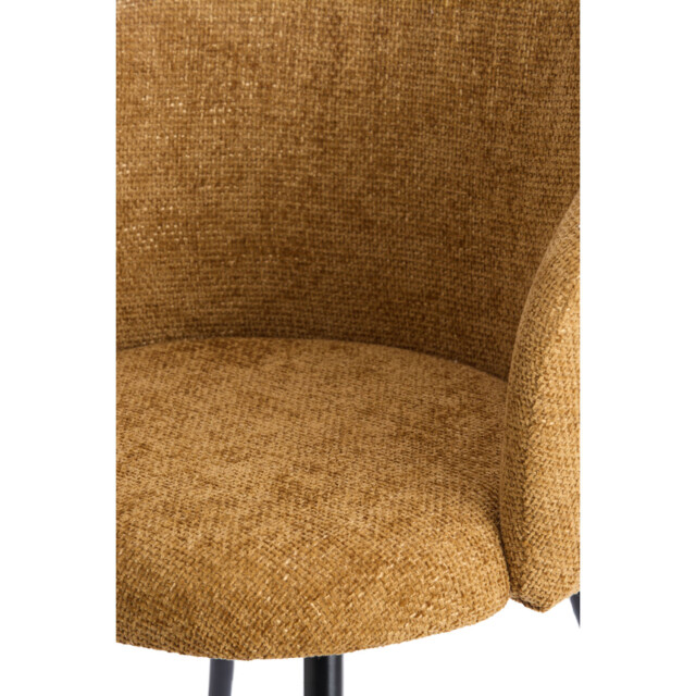 Light & Living eetkamerstoel 58x58x78 cm radaja oker+zwart 2883124 large