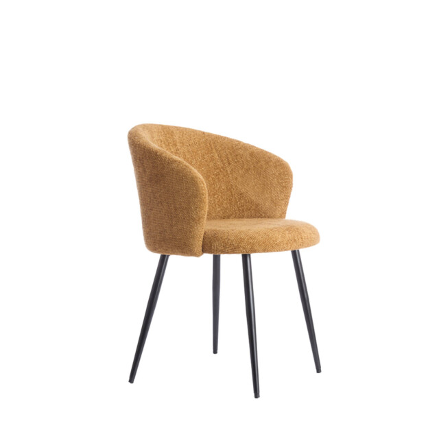 Light & Living eetkamerstoel 58x58x78 cm radaja oker+zwart 2883124 large