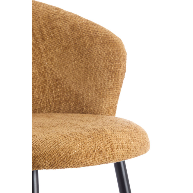 Light & Living eetkamerstoel 58x58x78 cm radaja oker+zwart 2883124 large