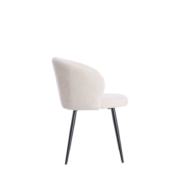 Light & Living eetkamerstoel 58x58x78 cm radaja crème+zwart 2883127 large