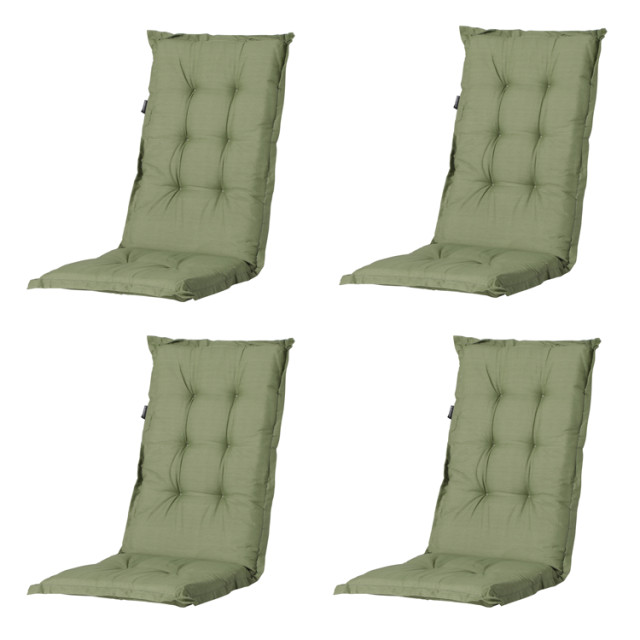 Madison kussen lage rug basic green 105x50 - 4 stuks 2912493 large