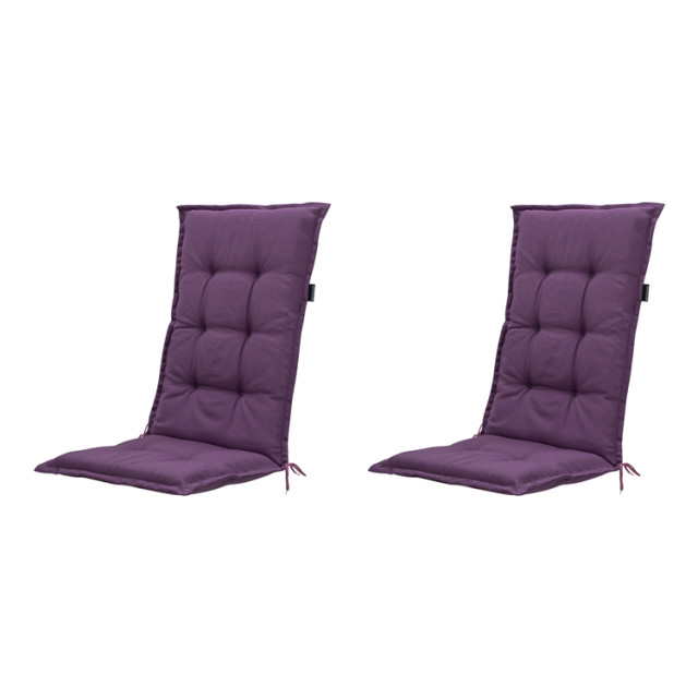 Madison tuinkussen hoge rug panama purple 123x50cm 2 stuks 2911033 large