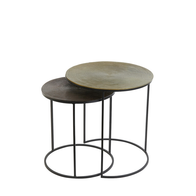 Light & Living bijzettafel talca Ø49x52cm - set van 2 2910265 large