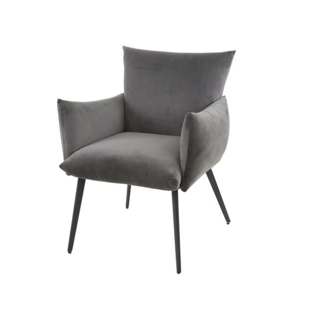 Hoyz eetkamerfauteuil lobby antraciet velours 2877518 large