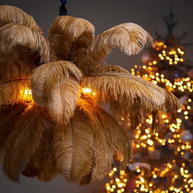 Light & Living hanglamp feather Ø80x80cm - 2910491 large