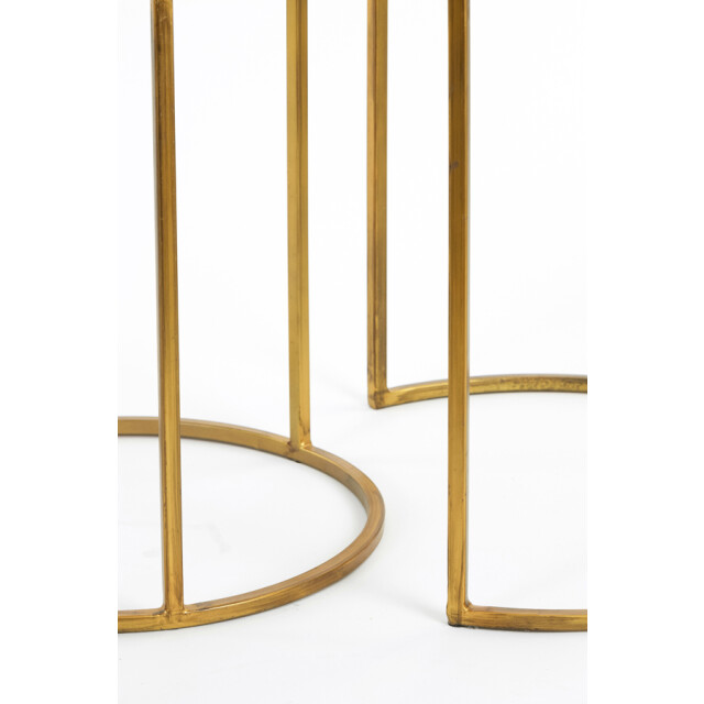 Light & Living bijzettafel duarte Ø50x52cm - set van 2 2910244 large