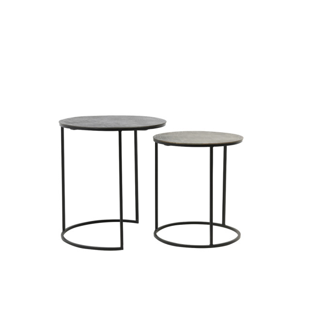 Light & Living bijzettafel rengo Ø49x52cm - set van 2 2910240 large