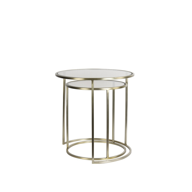 Light & Living bijzettafel duarte Ø50x52cm - set van 2 2910246 large