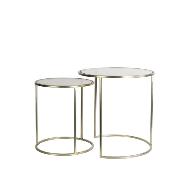 Light & Living bijzettafel duarte Ø50x52cm - set van 2 2910246 large