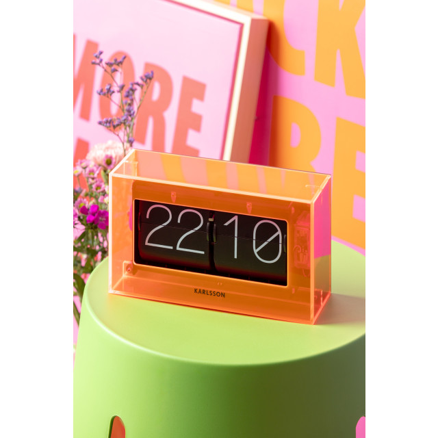 Karlsson tafelklok boxed flip neon 2844056 large