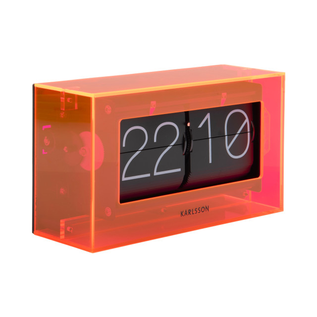 Karlsson tafelklok boxed flip neon 2844056 large