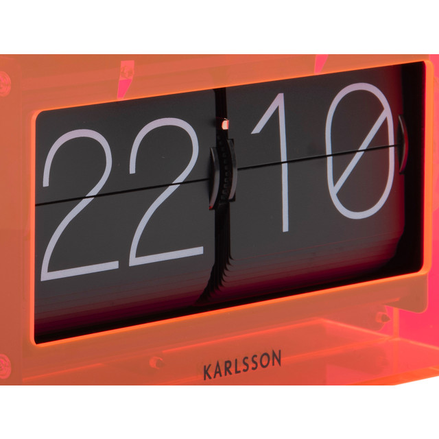 Karlsson tafelklok boxed flip neon 2844056 large