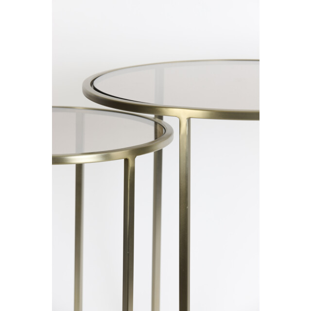 Light & Living bijzettafel duarte Ø50x52cm - set van 2 2910246 large