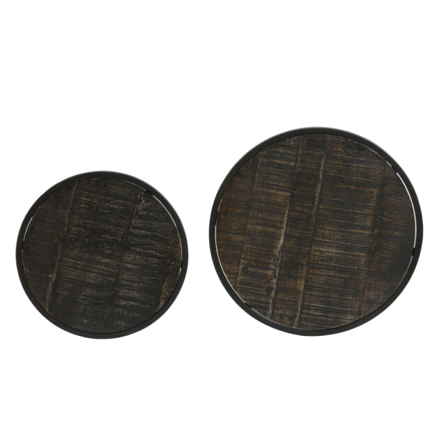 Light & Living bijzettafel doba Ø50x52cm - set van 2 2910296 large