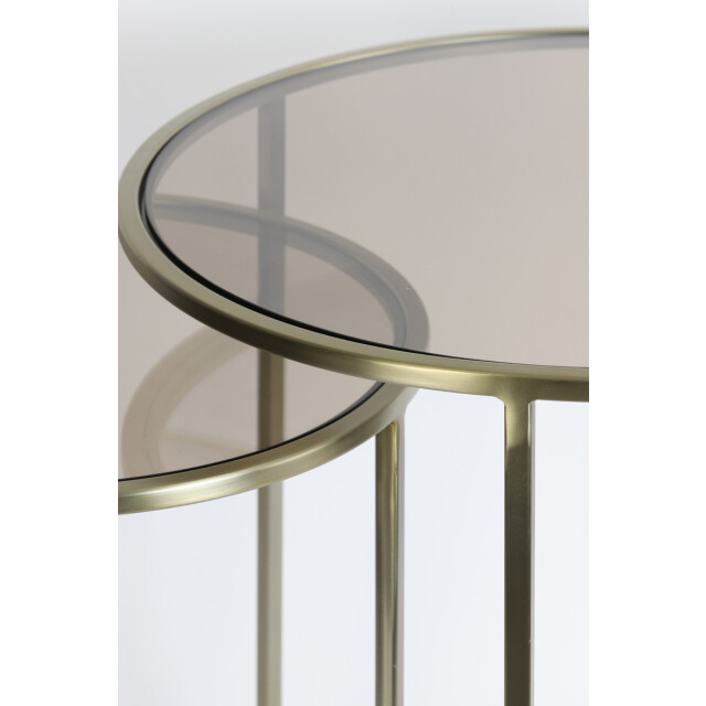 Light & Living bijzettafel duarte Ø50x52cm - set van 2 2910246 large