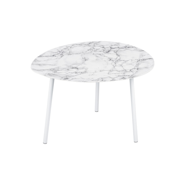 Leitmotiv bijzettafel ovoid marble look large - 2845155 large