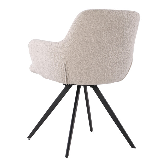 Livingfurn eetkamerstoel doreen boucle - 2 stuks 2658022 large