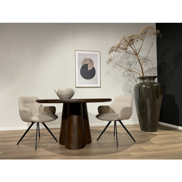 Livingfurn eetkamerstoel doreen boucle - 2 stuks 2658022 large