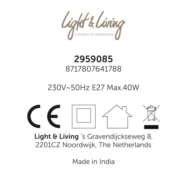 Light & Living hanglamp sinula Ø39x38cm - 2910449 large