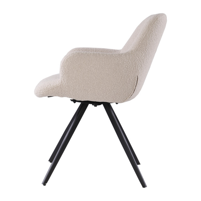 Livingfurn eetkamerstoel doreen boucle - 2 stuks 2658022 large