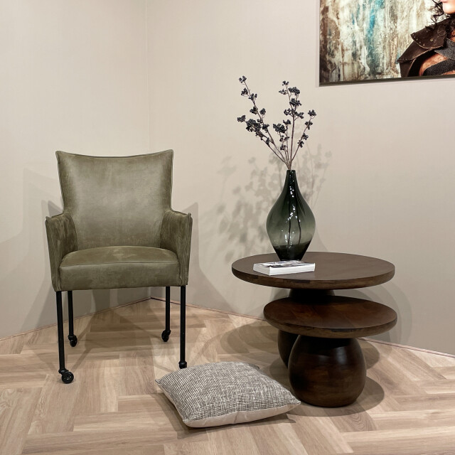 Livingfurn eetkamerstoel valerie rodeo green 1 stuk 2658012 large