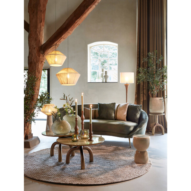 Light & Living vloerkleed Ø220 cm treneta beige 2882919 large