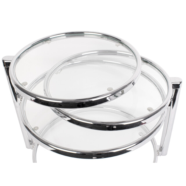 Leitmotiv bijzettafel double swivel chroom 2844860 large