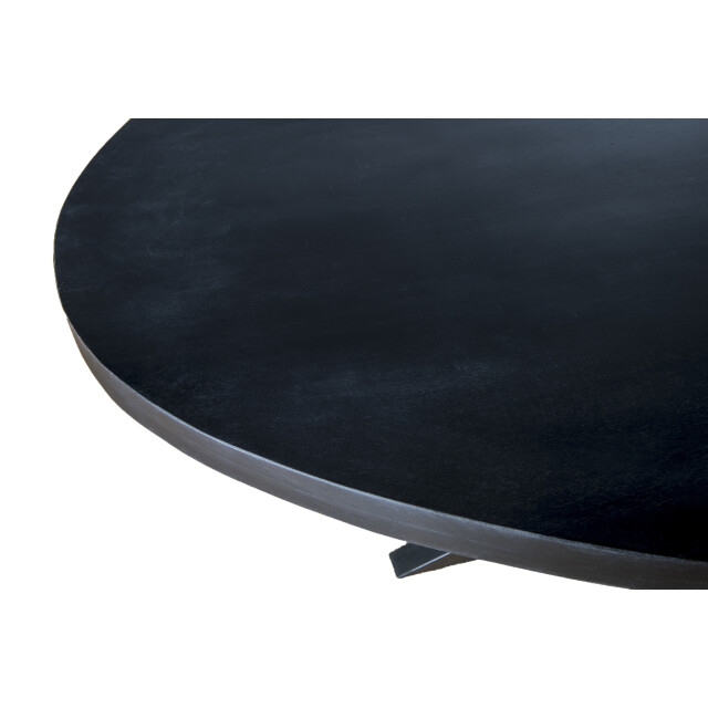 Livingfurn eetkamertafel kala oval spider 160cm mangohout / gecoat staal 2834828 large