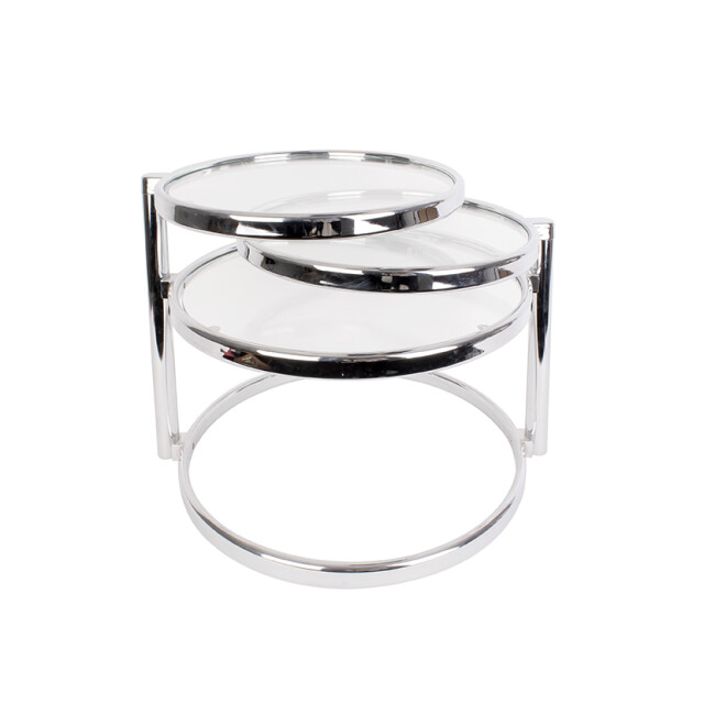 Leitmotiv bijzettafel double swivel chroom 2844860 large