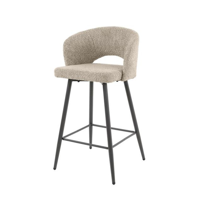 Hoyz barstoel boucle salon 2 stuks boucle zandkleur 2834804 large