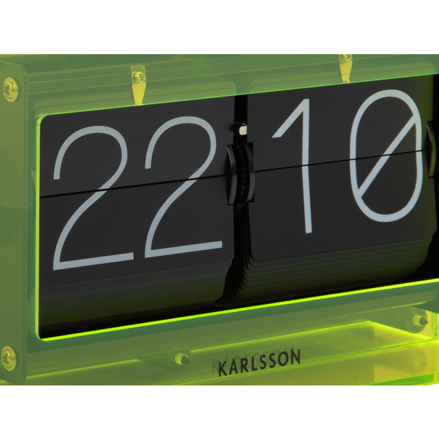 Karlsson tafelklok boxed flip neon 2844057 large