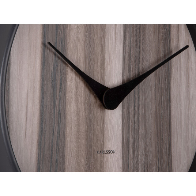Karlsson wandklok wood melange donker hout- Ø40cm 2843936 large