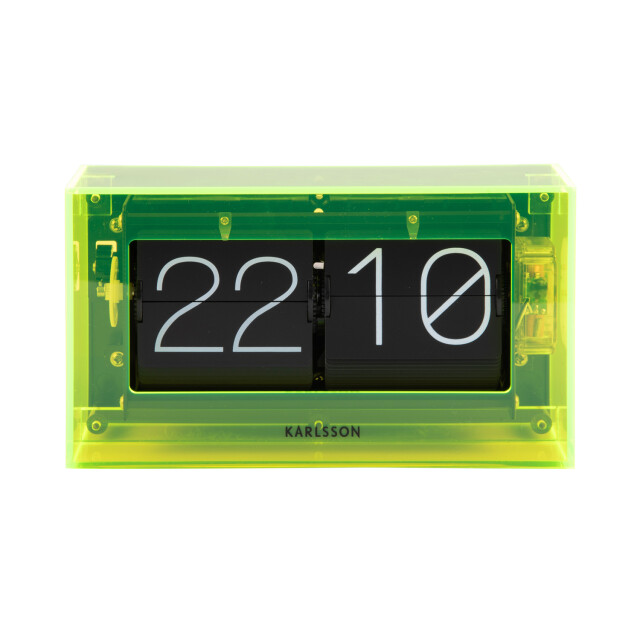 Karlsson tafelklok boxed flip neon 2844057 large