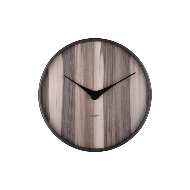 Karlsson wandklok wood melange donker hout- Ø40cm 2843936 large