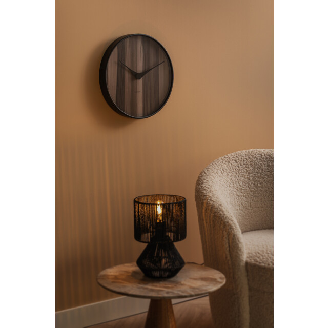 Karlsson wandklok wood melange donker hout- Ø40cm 2843936 large
