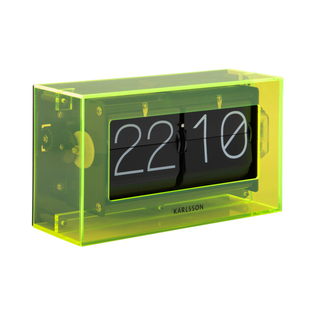 Karlsson tafelklok boxed flip neon 2844057 large