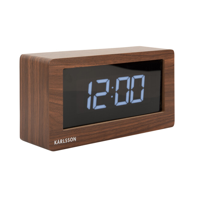Karlsson tafelklok boxed led donker hout 2843878 large