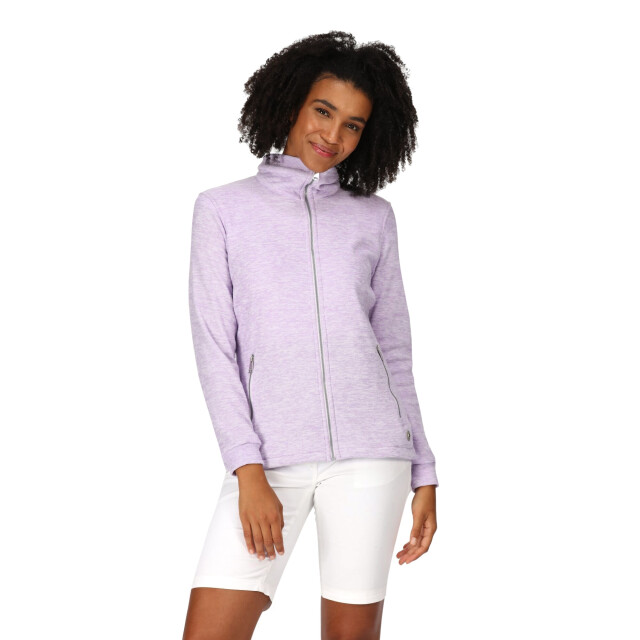 Regatta Dames azaelia marl full zip fleecejack UTRG9274_pastellilac large