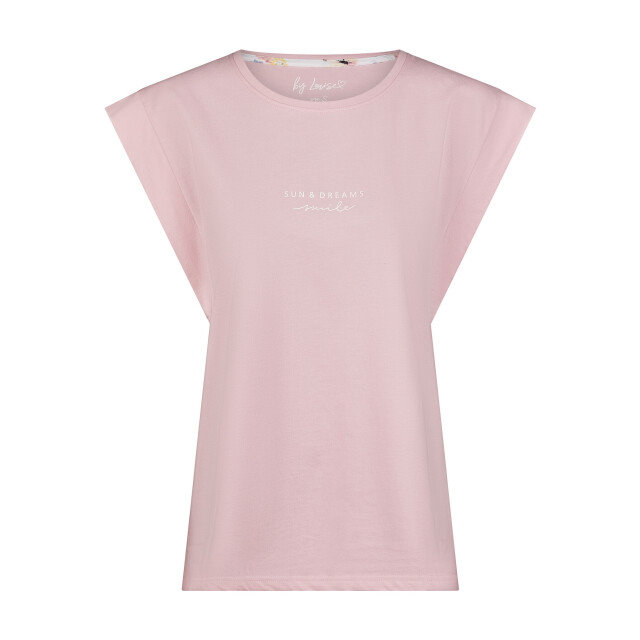 By Louise Dames capri pyjama set roze driekwart BL-389-02 large