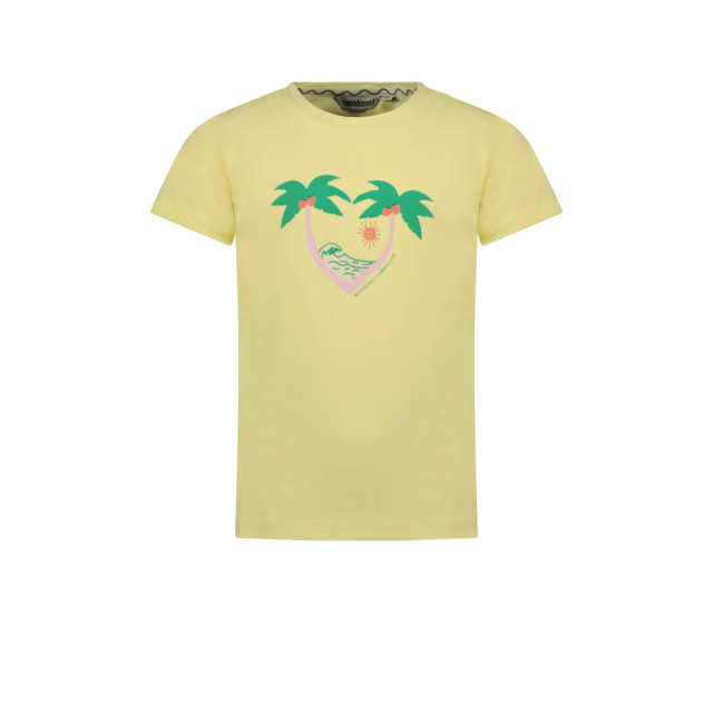 Moodstreet Meisjes t-shirt print sweet lemon M303-5400-503 large